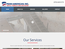 Tablet Screenshot of pennamerican.com
